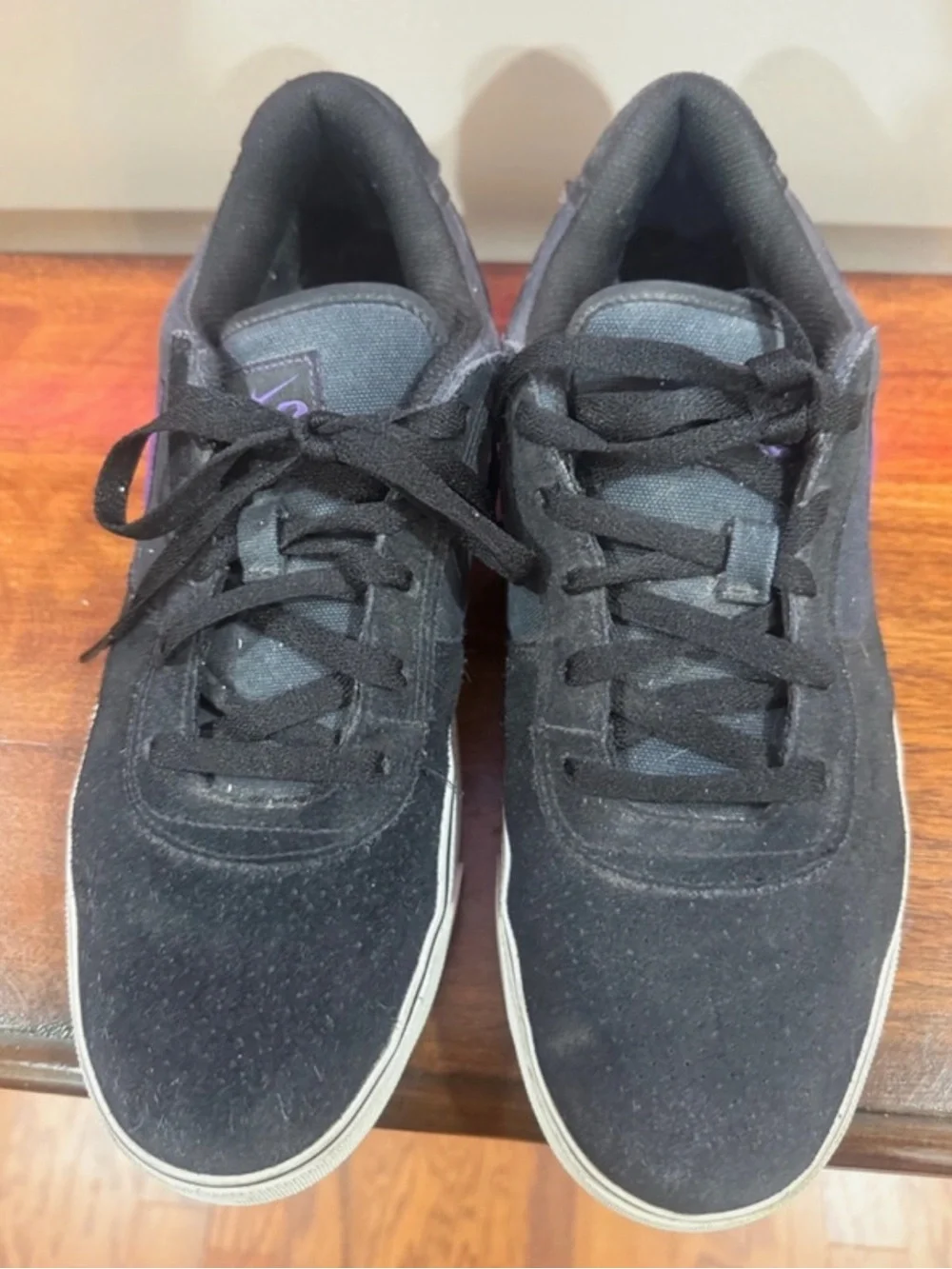 Nike SB Check Solar Black Purple Skate Shoes Men’s 11.5 EUC